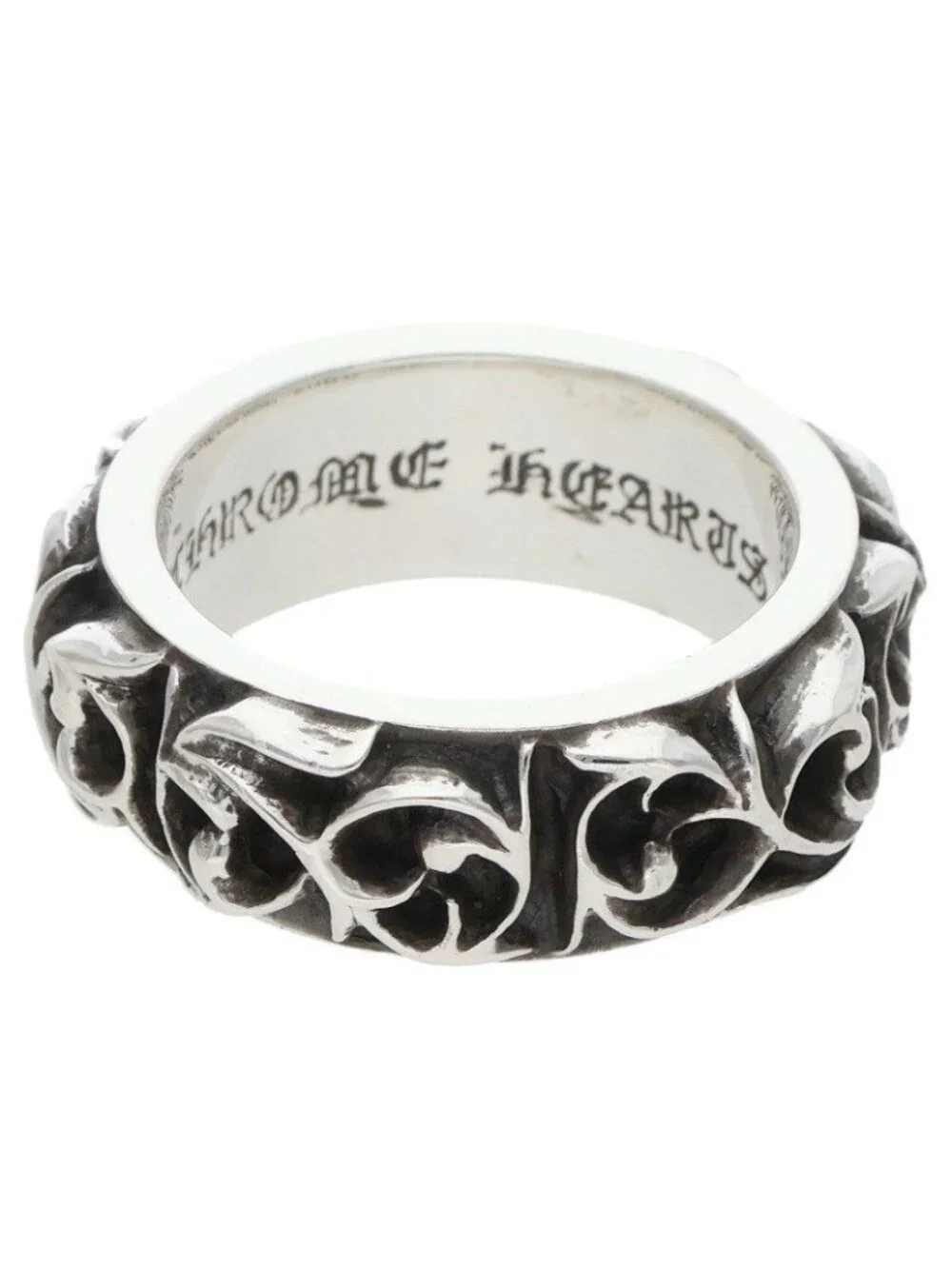 Chrome Hearts Etrnity Vine Band Eternity Silver Ring